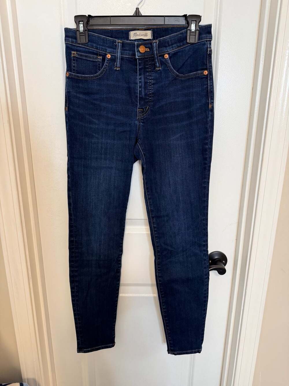 Madewell 10" High-Rise Skinny Jeans Dark Wash